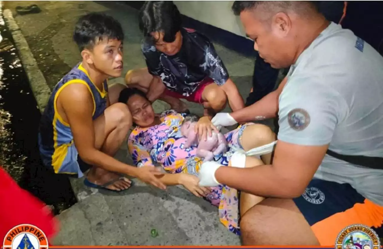 PCG assists woman giving birth at Southeastern Mindanao HQ