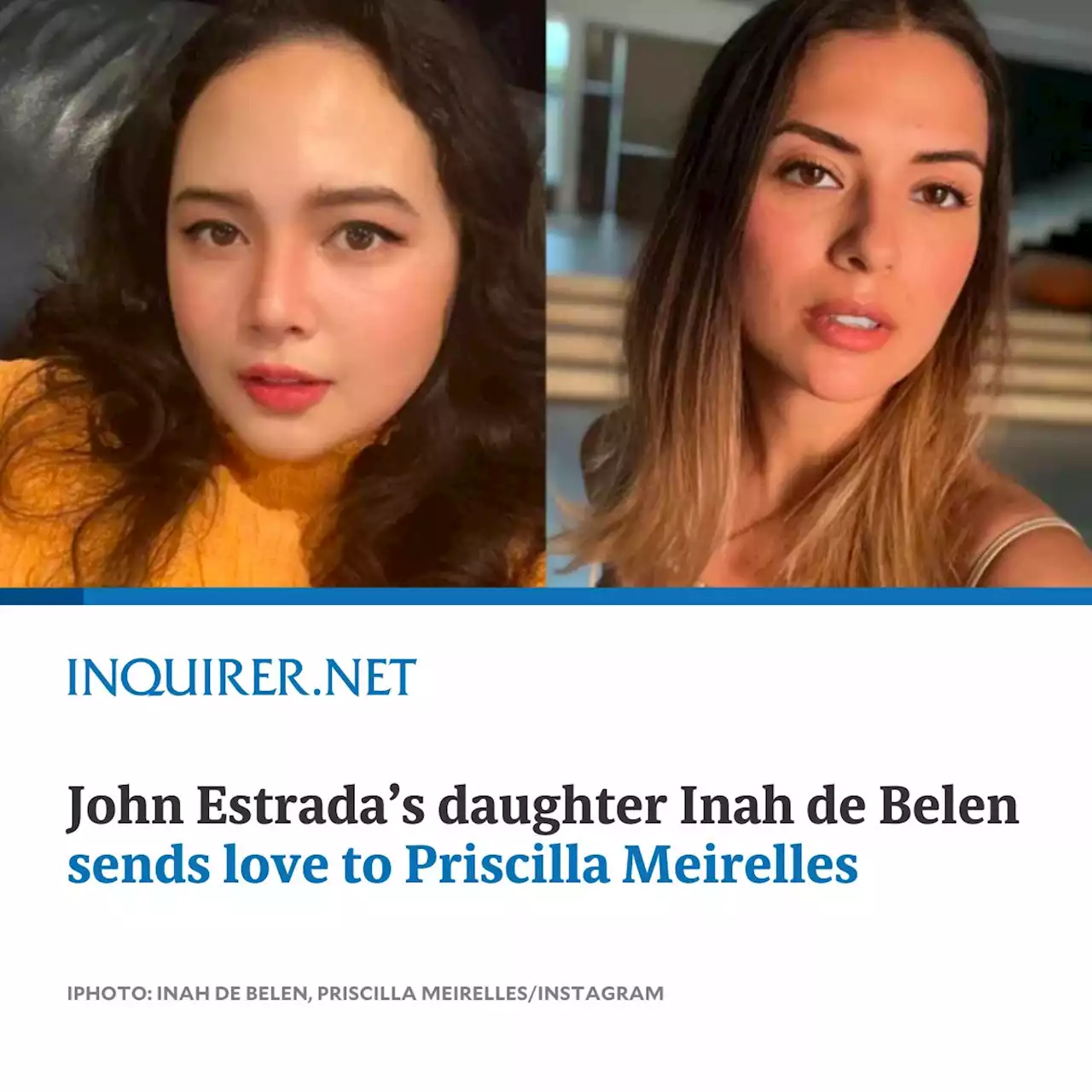 John Estrada’s daughter Inah de Belen sends love to Priscilla Meirelles