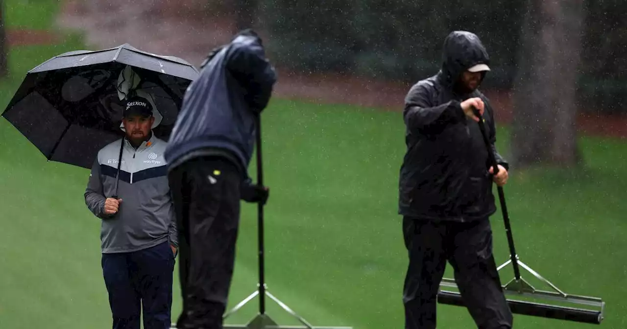 Masters third round suspended for the day due to rain