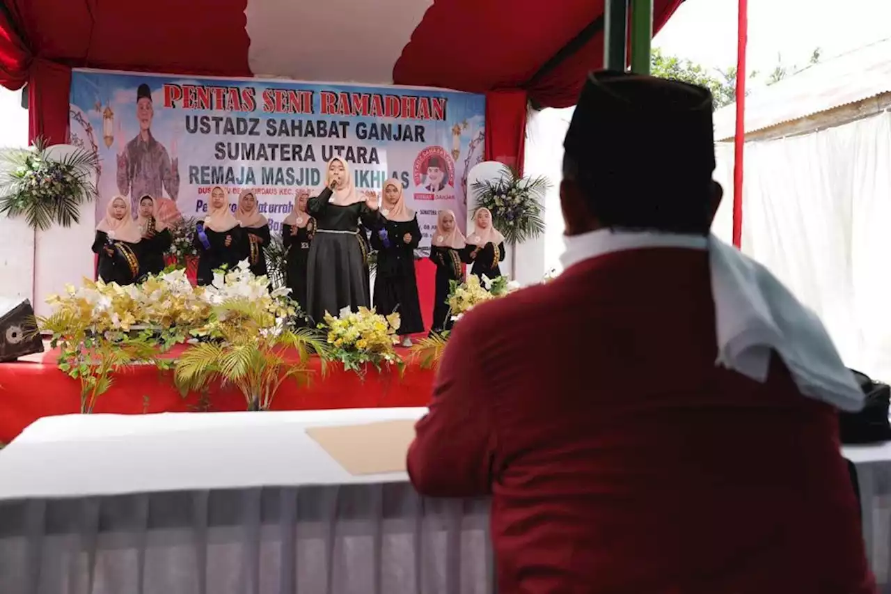 Usbat Ganjar Adakan Pentas Seni Ramadan Bareng Remaja di Serdang Bedagai