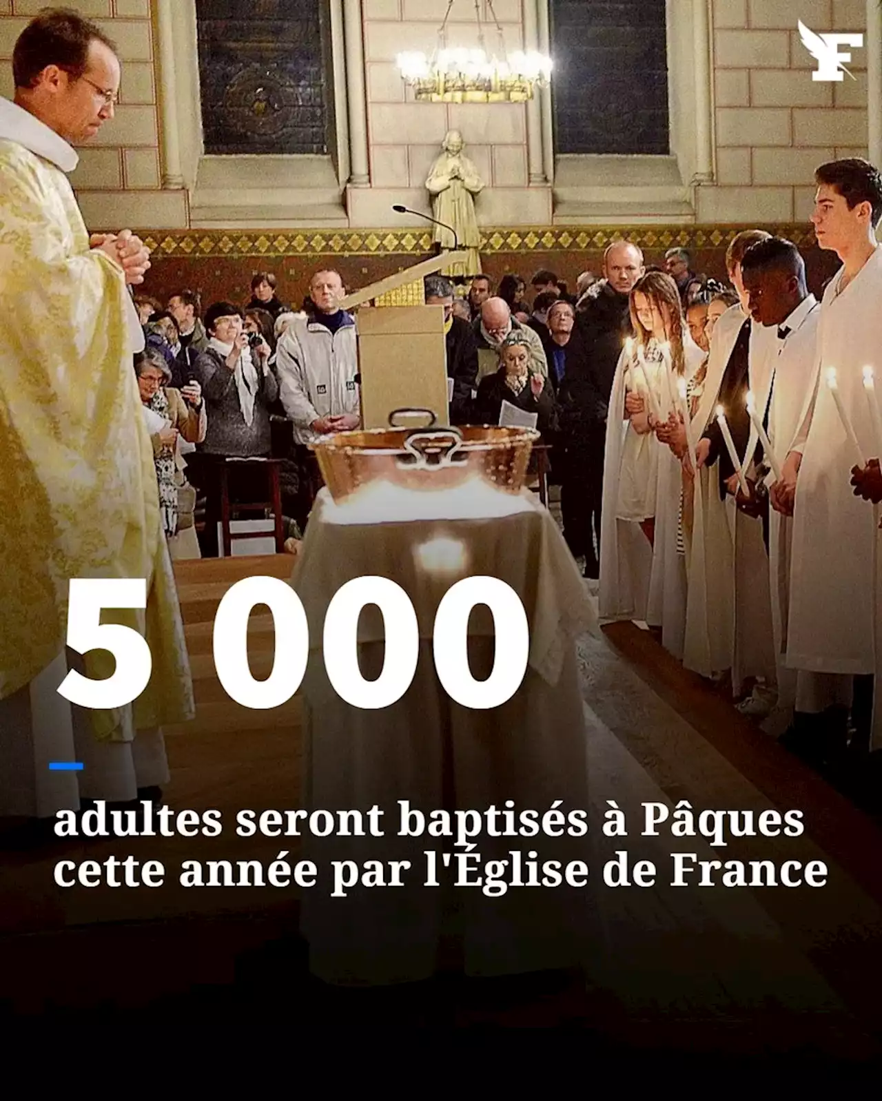 L’Église de France baptise plus de 5000 adultes à Pâques