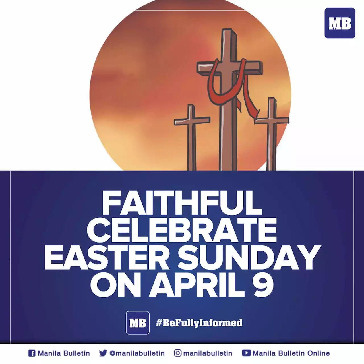 Faithful celebrate Easter Sunday on April 9