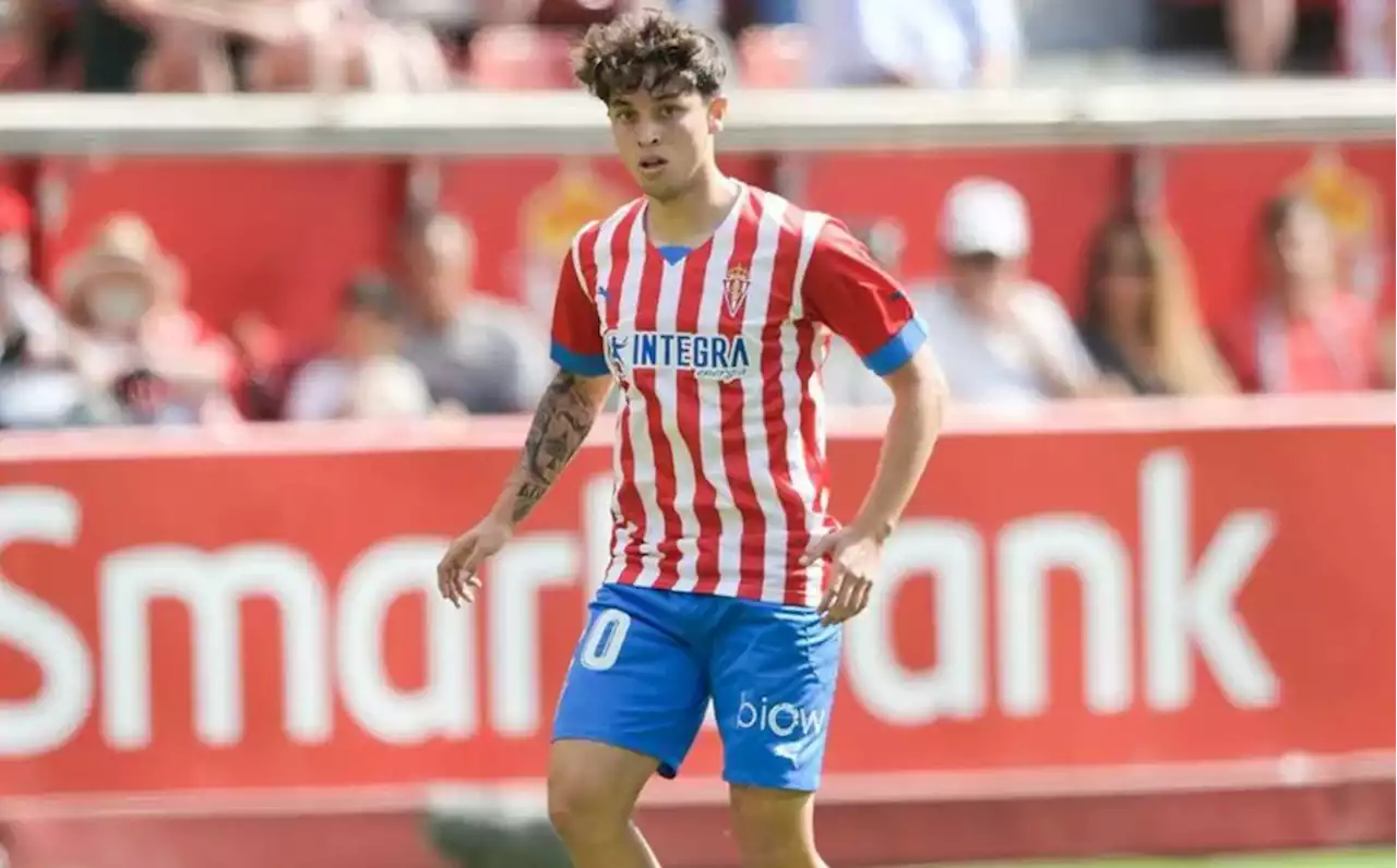 Jordan Carrillo marcó primer gol en Europa con Sporting Gijón