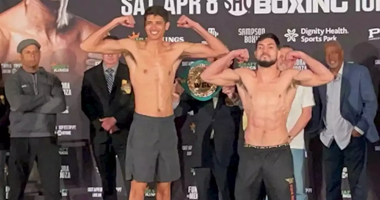 Sebastián Fundora y Brian Mendoza, en peso y listos para su combate