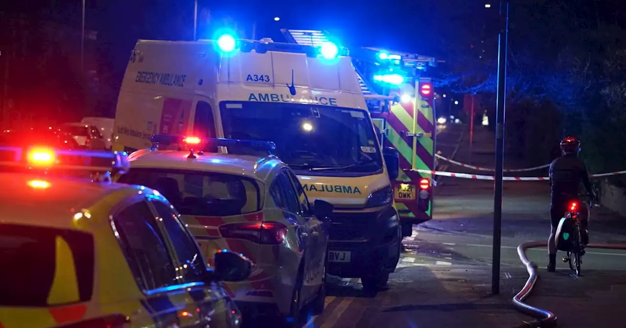 BREAKING: Man rushed to hospital after house fire with road taped off