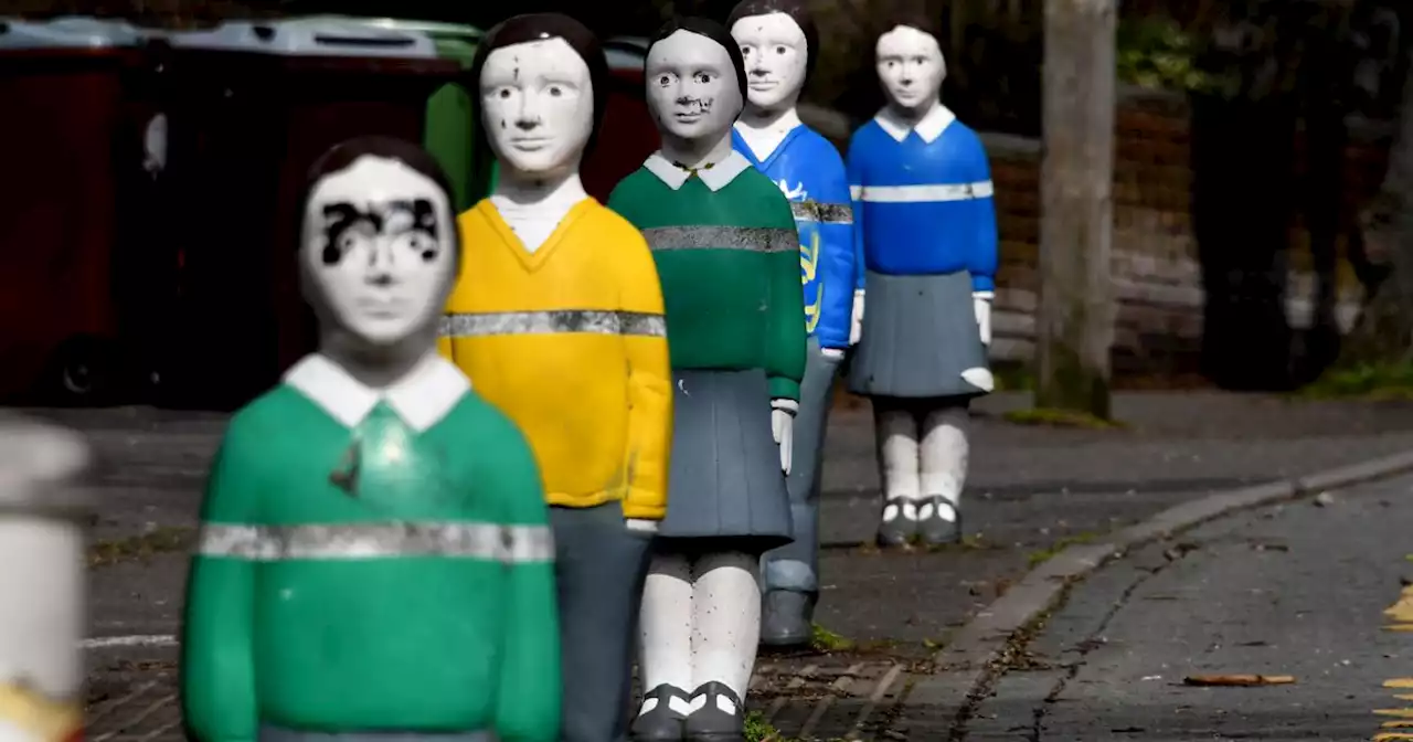 The 'creepy' city bollards shaped like schoolchildren