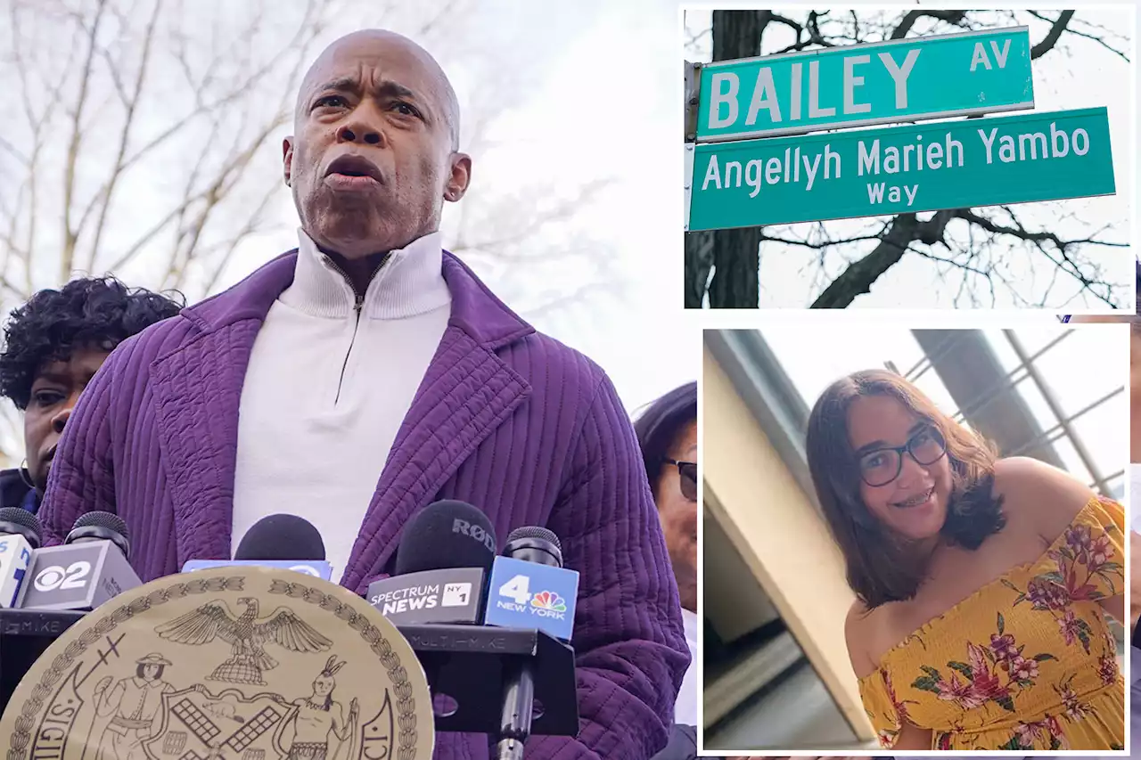 Adams renames Bronx intersection in honor of teen Angellyh Yambo slain by ‘ghost gun’