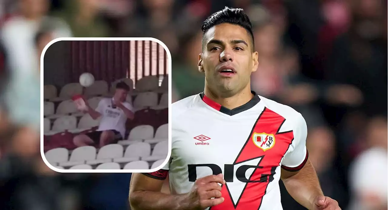 [Video] Falcao no se dejó y soltó taponazo a hincha del Real Madrid que lo retó - Pulzo