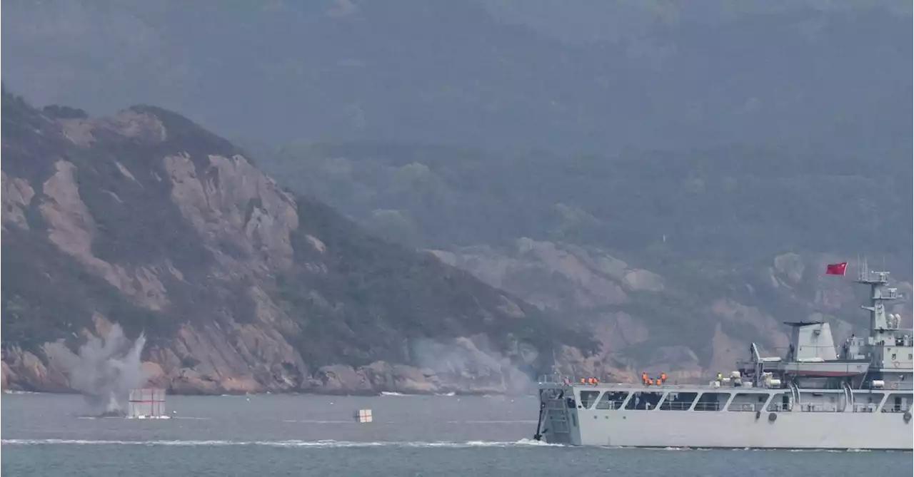 Chinese warship starts live-fire drills near Taiwan