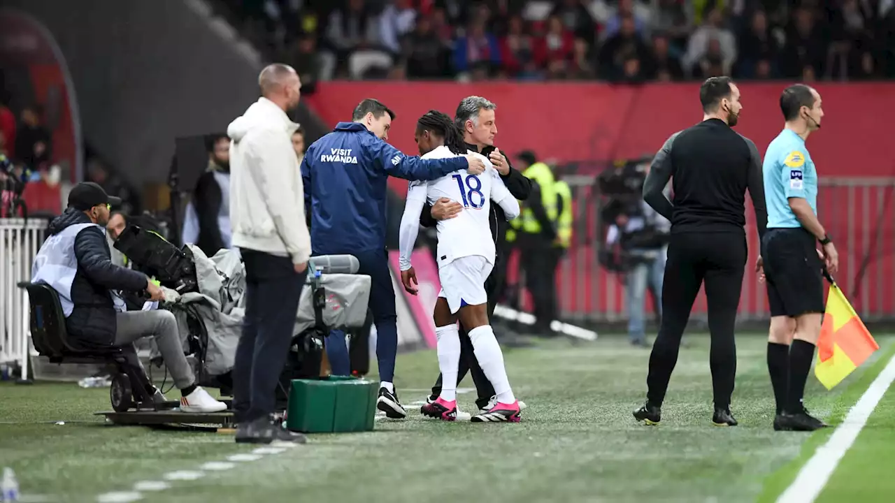 Nice-PSG: coup dur pour le PSG, Renato Sanches sort sur blessure dès la 9e minute