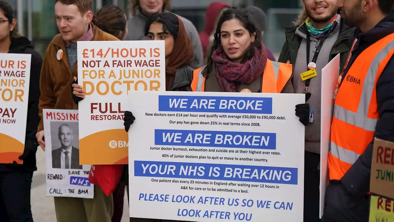 'Huge concern' over worst NHS strike yet: Junior doctors walkout could see '250,000 appointments postponed'