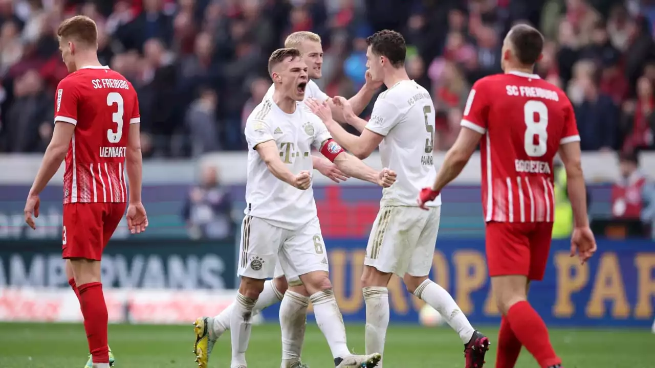 Bundesliga: Riesen-Zoff nach Bayern-Sieg – Freiburg-Spieler schubsen Kimmich!