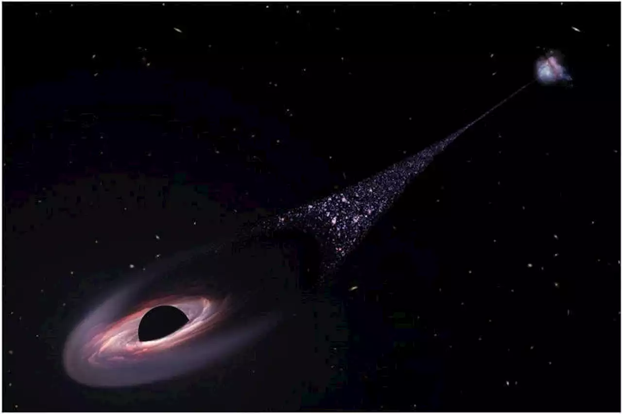 Runaway black hole creating trail of new stars: Scientists