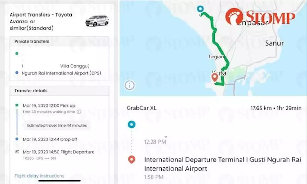 Couple in Bali have to pay for another flight to S'pore after no-show by airport transfer booked via Klook
