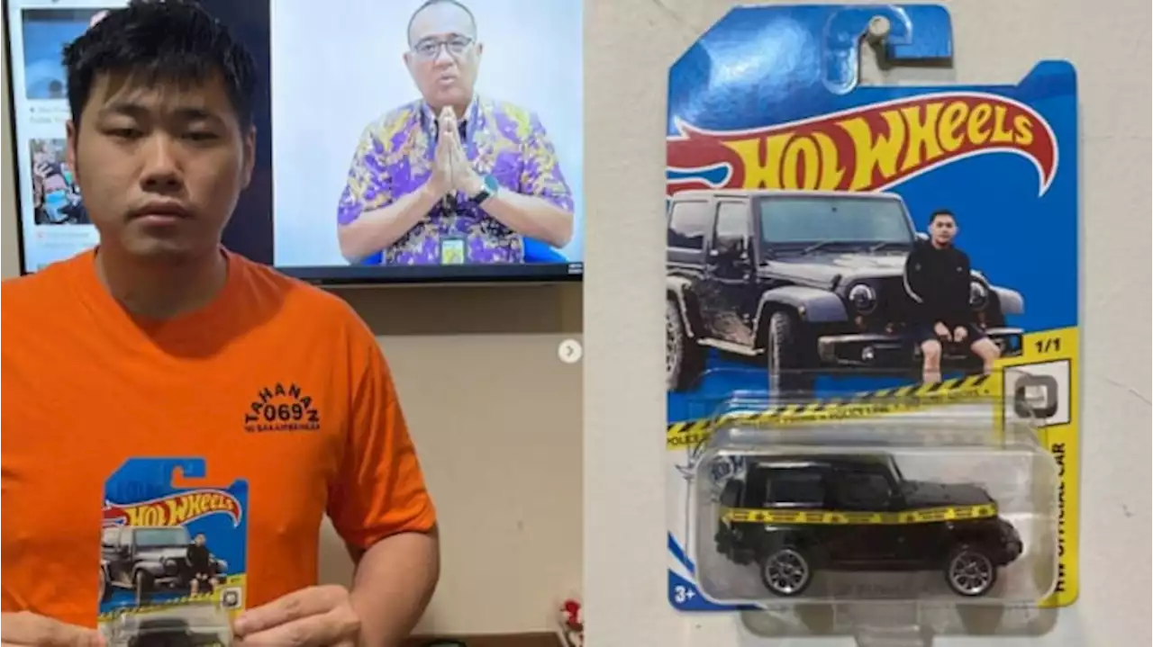 Tampang Mario Dandy dan Jeep Rubicon Bapaknya Ada di Mainan Hot Wheels