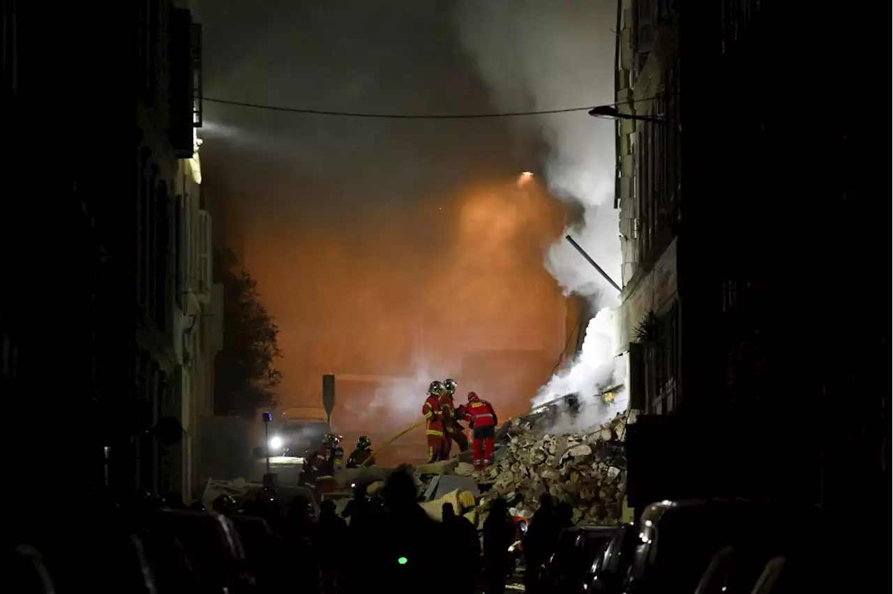 Marseille: un immeuble s'effondre pendant la nuit dans le centre, au moins 5 blessées en 'urgence relative'