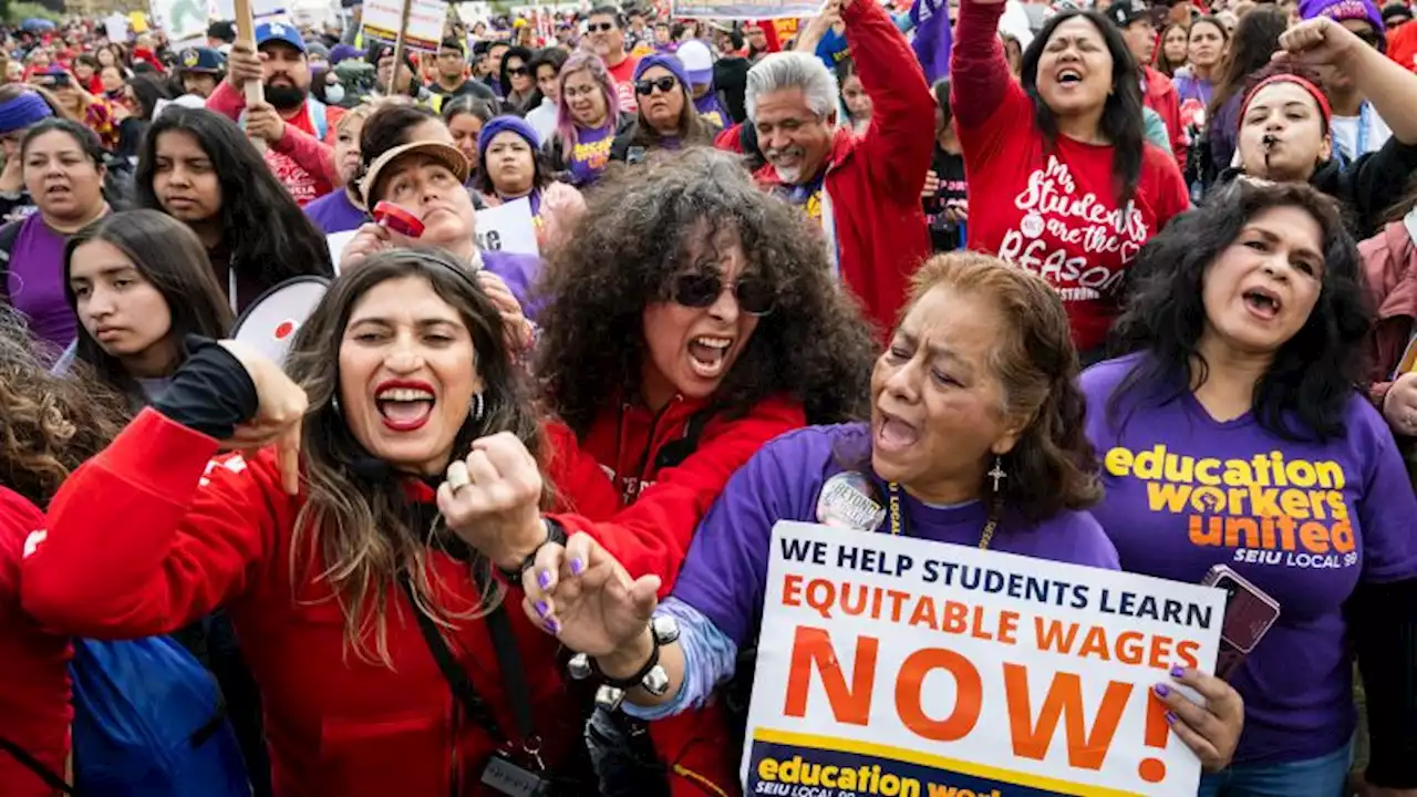 Los Angeles school workers' union votes to approve new contract with school district | CNN