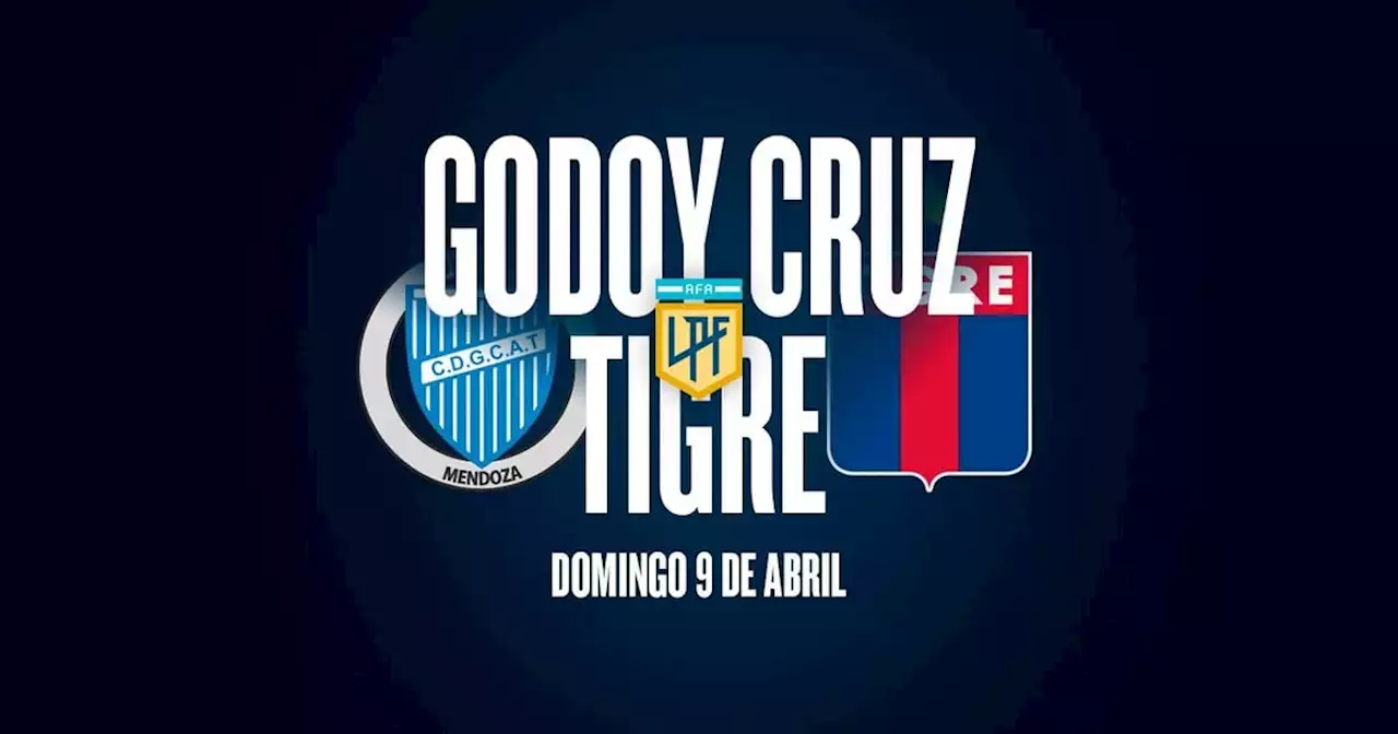 Godoy Cruz - Tigre: hora, TV y posibles formaciones