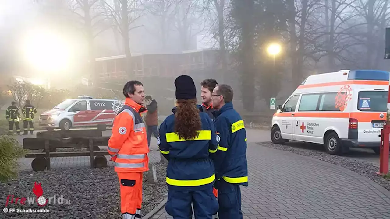 D: THW, Feuerwehr, Rettung nach Stromausfall in Seniorenheim in Schalksmühle im Einsatz