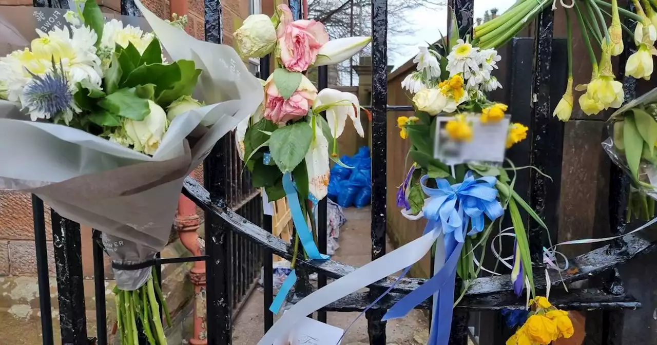 Floral tributes on Glasgow street for 'beautiful' little boy killed in bus crash