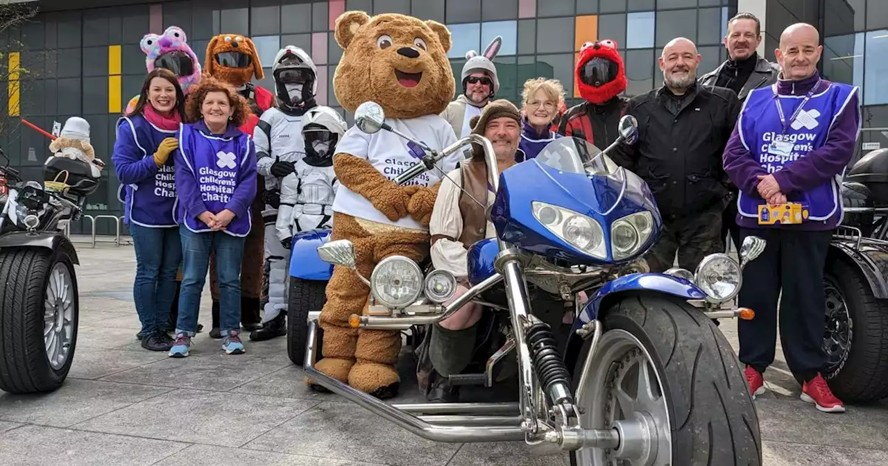 Over 700 bikers do Glasgow Easter egg run for children's hospital - in pictures