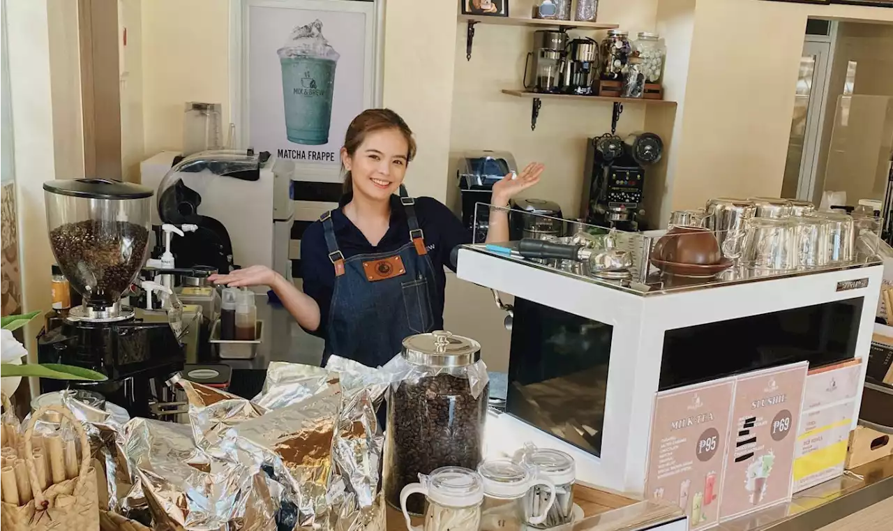 Bea Binene is the barista on-duty at a Nueva Ecija cafe on Easter Sunday