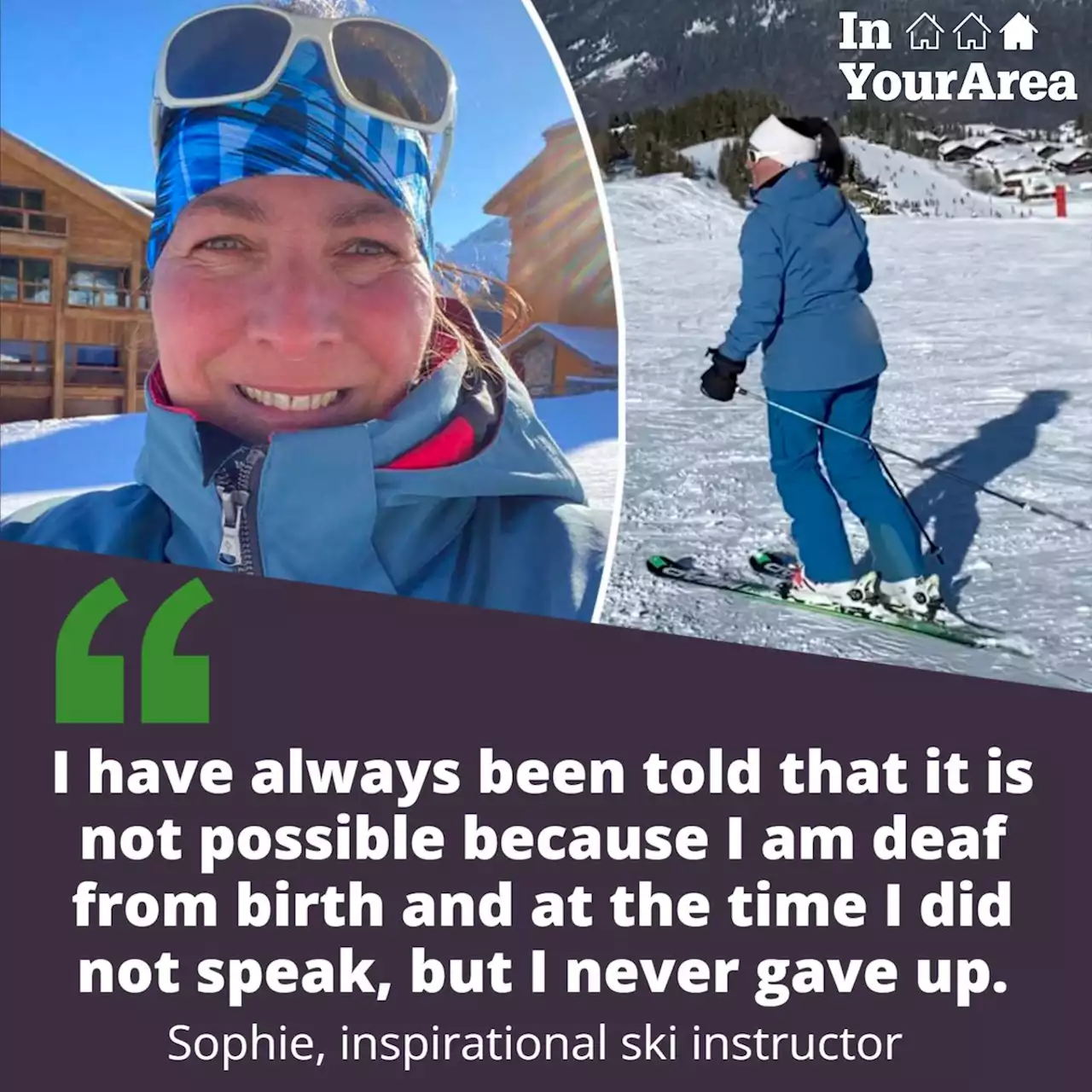 Deaf mum makes history as ski instructor