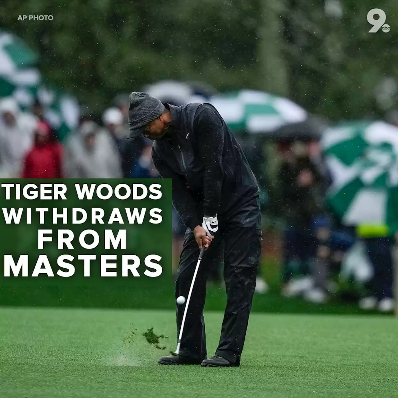 Woods withdraws before completing 3rd round of Masters