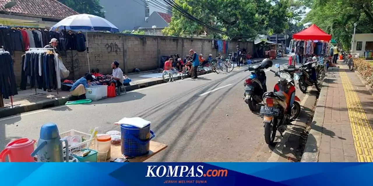 Saat Area Pedagang di HBKB Thamrin-Sudirman Sepi dari Penjual Makanan...