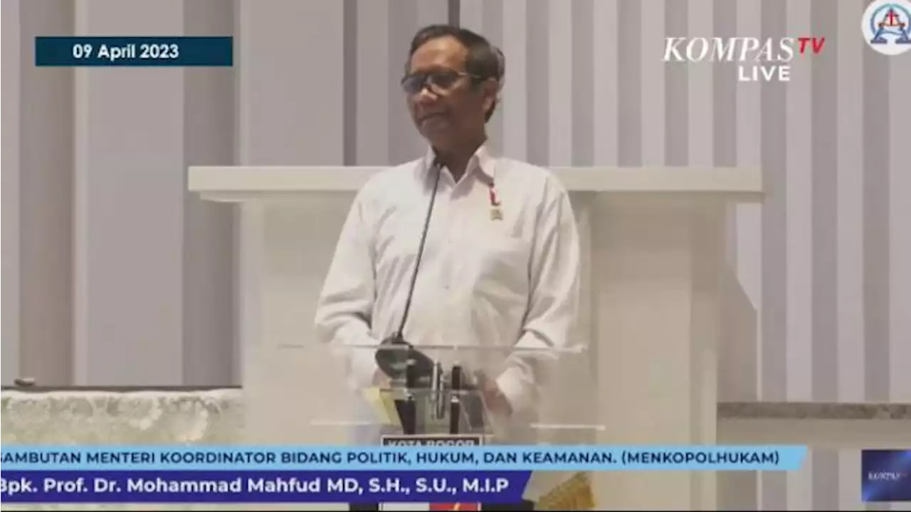 Mahfud MD Sebut Peresmian GKI Yasmin Wujud Nyata Kehadiran Pemerintah