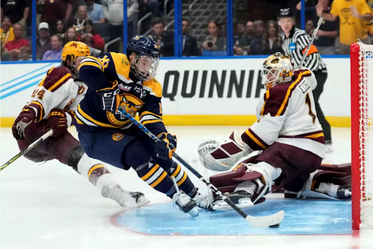 Quinnipiac beats Minnesota 3-2 in OT, wins NCAA hockey title