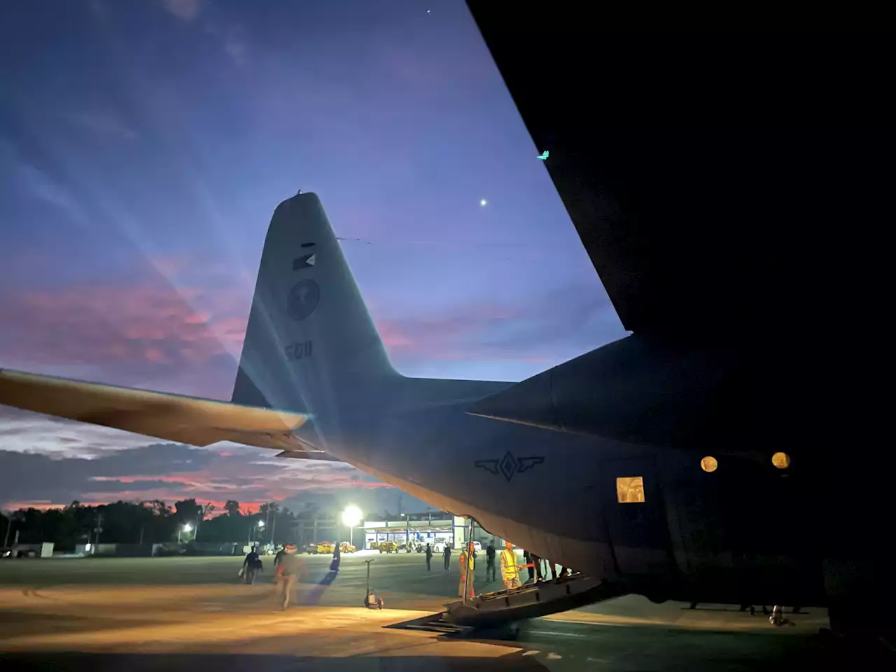 PAF plane gets stuck on mud at Samar airport; crew safe