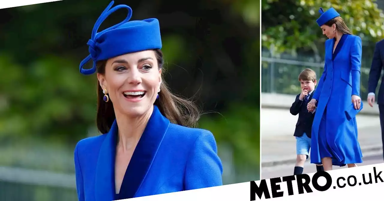 Kate Middleton stuns in blue for Easter Sunday service - get her look