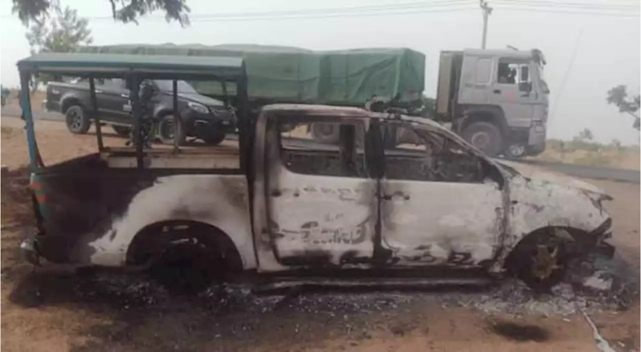 Father, two sons attack FRSC officials, burn down patrol van