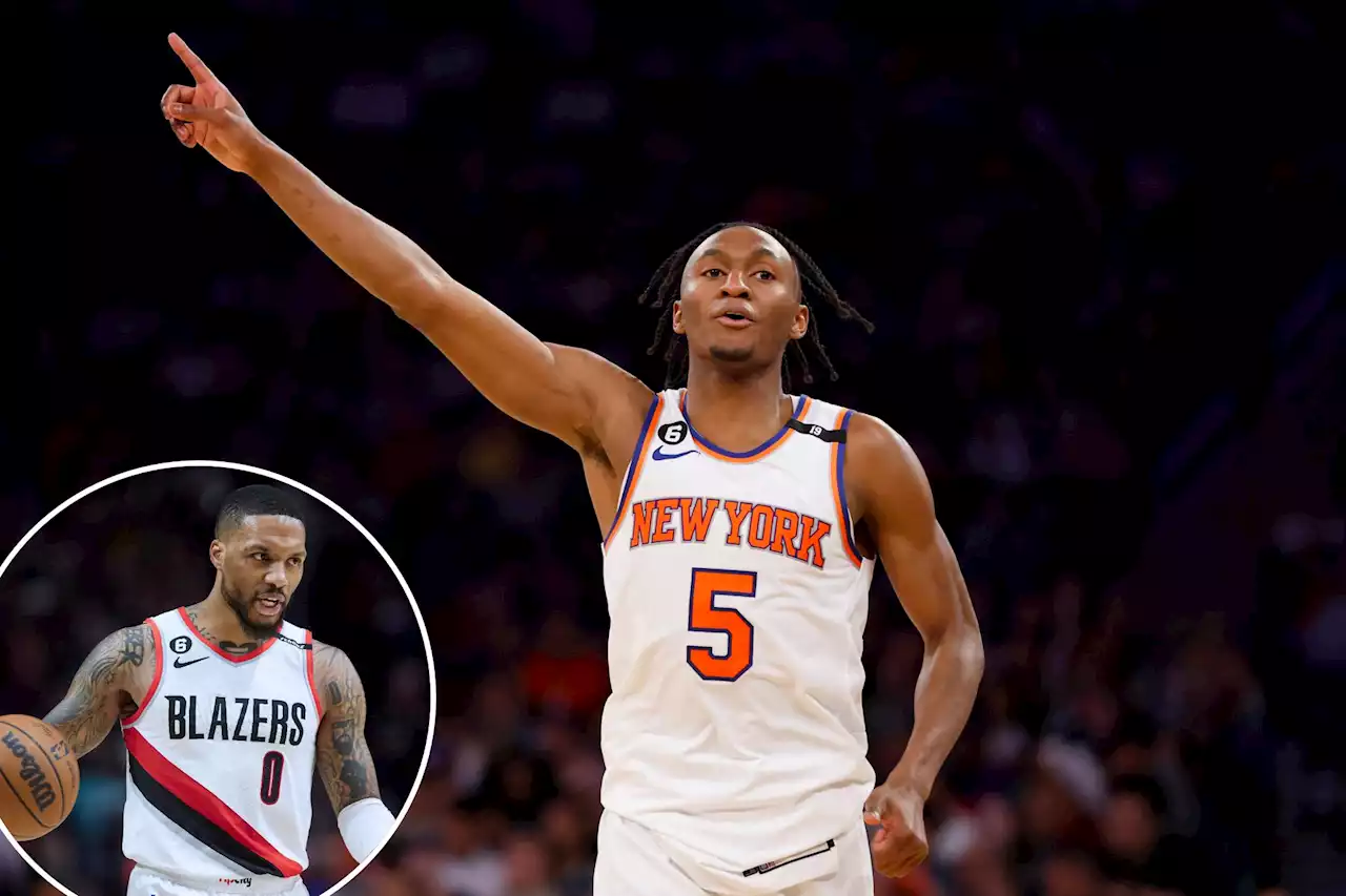 Knicks’ Immanuel Quickley gets Damian Lillard endorsement for Sixth Man of the Year