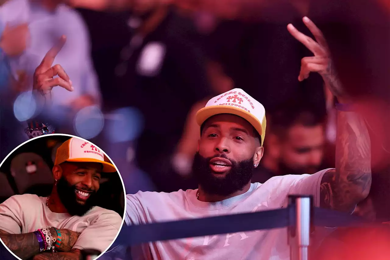 Odell Beckham takes in UFC 287 in Miami before pivotal Jets visit