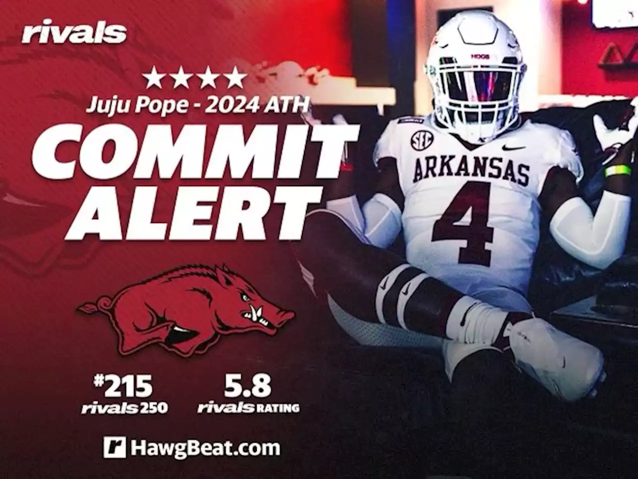 Rivals.com - Arkansas wins out for versatile four-star athlete JuJu Pope