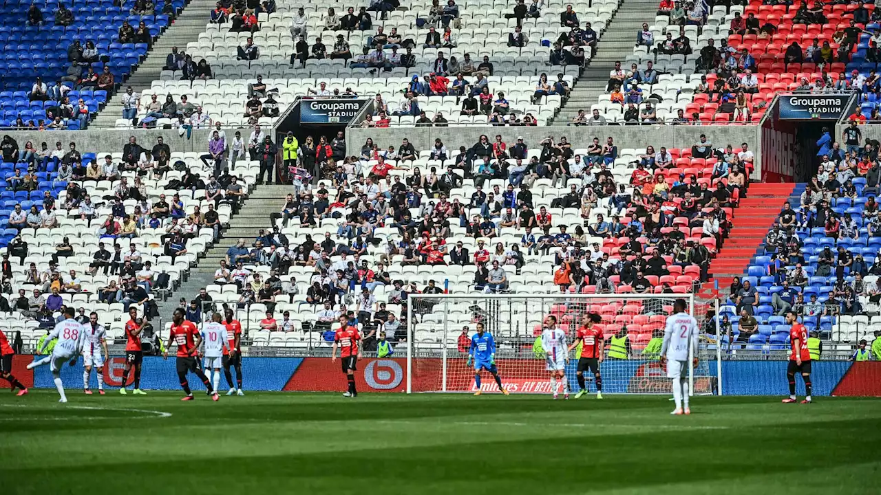 OL-Rennes: bronca, tribunes clairsemées et banderoles cinglantes... Ambiance pesante au Groupama Stadium