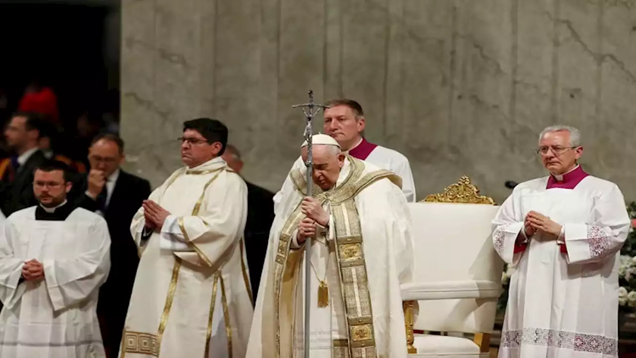 At Easter vigil, Pope Francis encourages hope amid 'icy winds of war' - SABC News