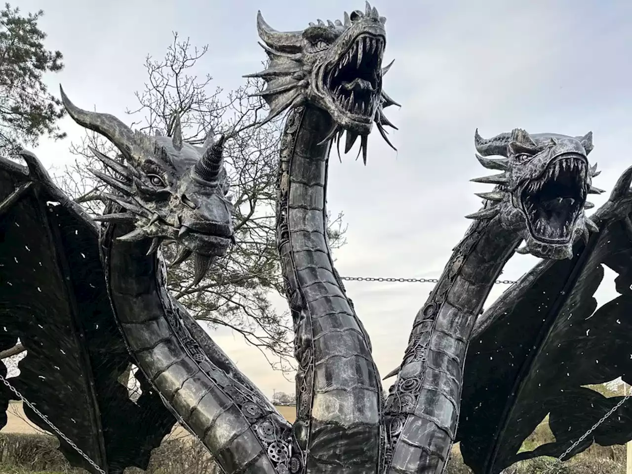 Shropshire dragon sculpture to mark coronation already a roaring success