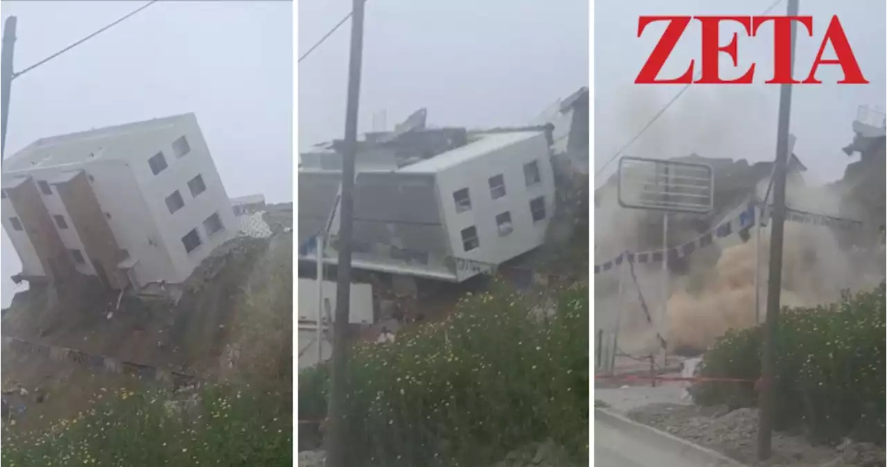 VIDEO: Segundo edificio colapsa en fraccionamiento de Tijuana; zona estaba evacuada