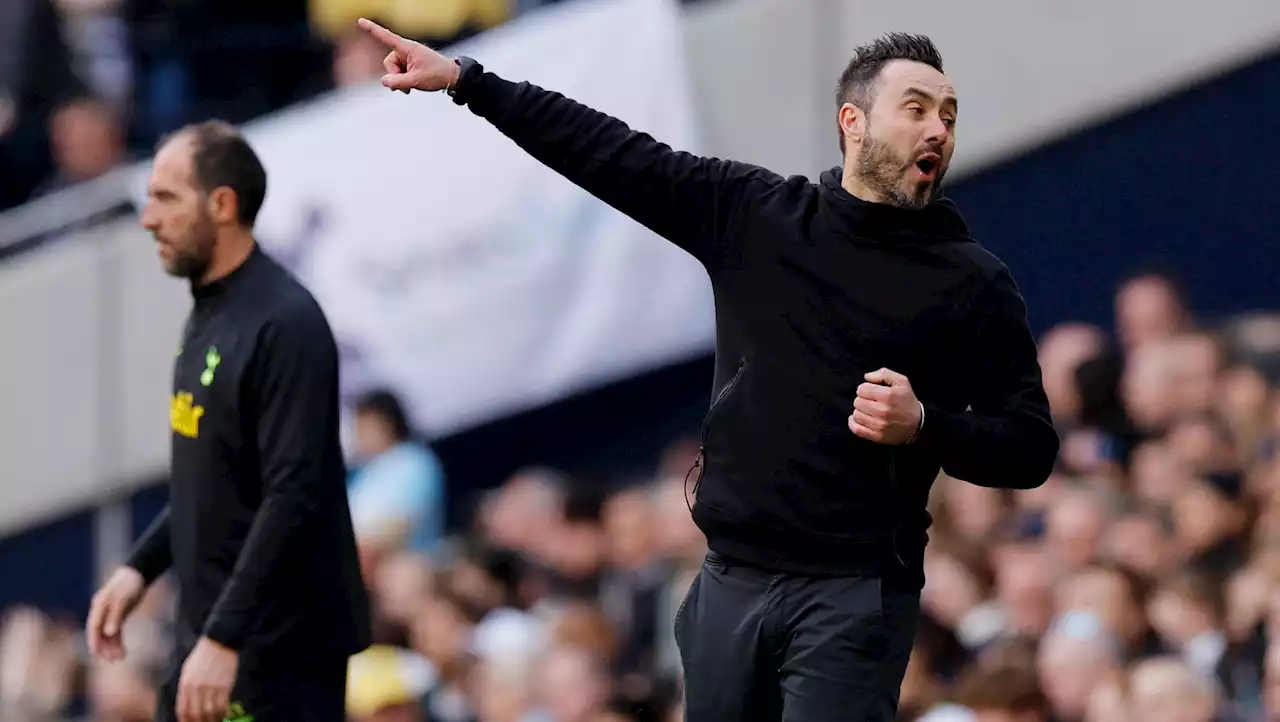 De Zerbi accuses Stellini of 'lacking respect' after Brighton's fiery defeat to Spurs