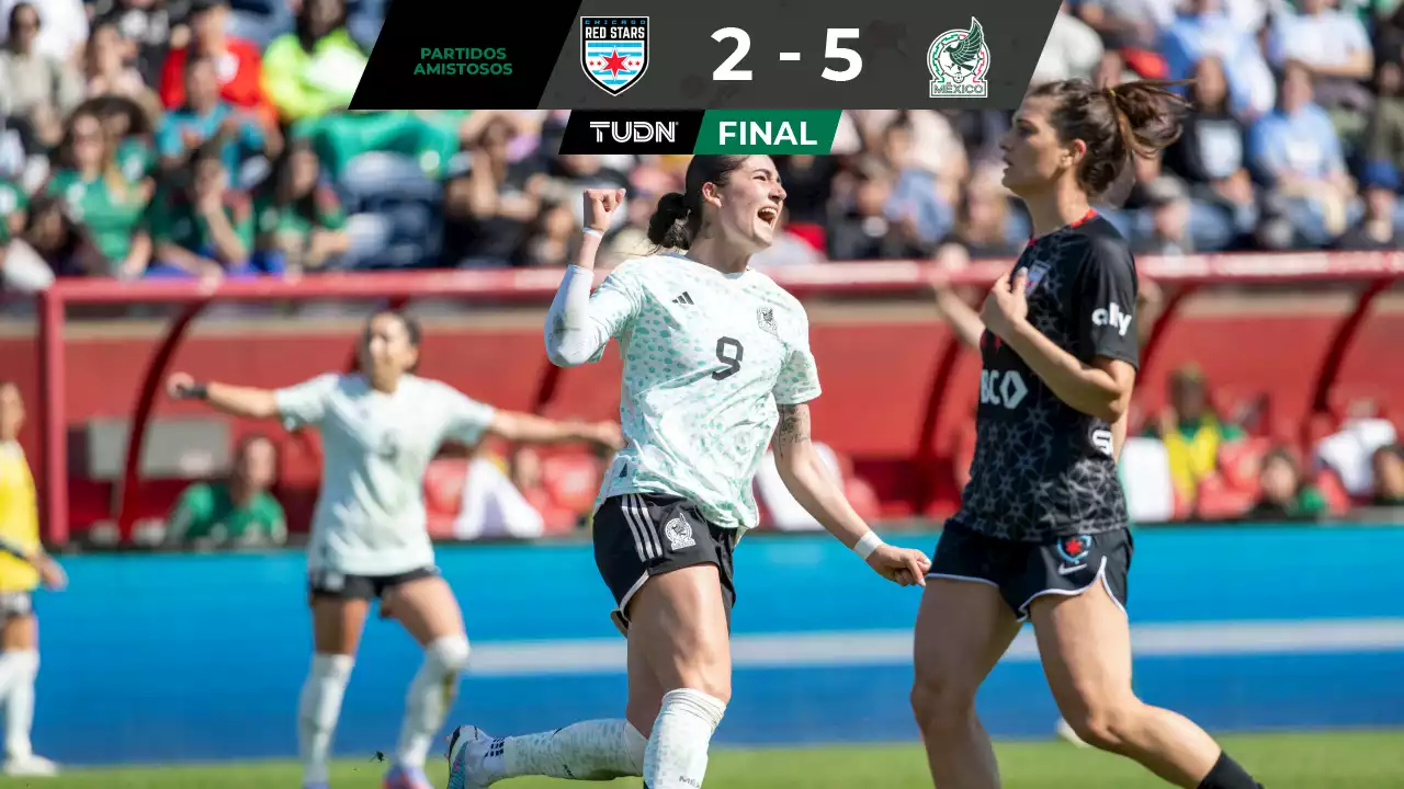 México femenil golea a Chicago Red Stars en partido amistoso