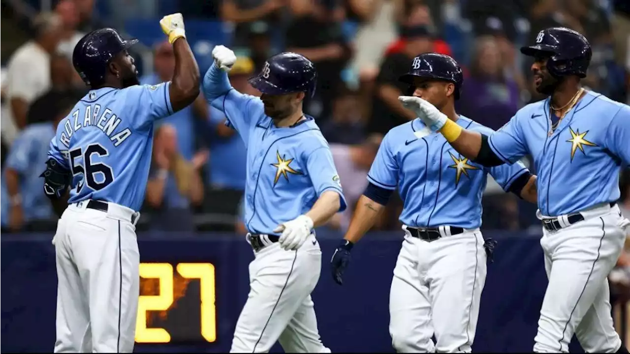 Randy Arozarena pega su segundo home run de la temporada con Rays