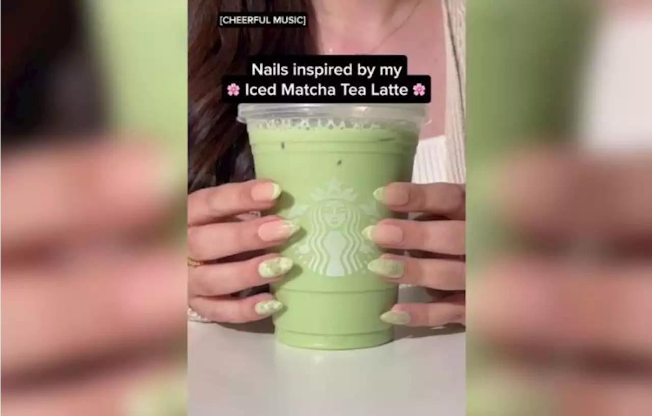 Le thé vert au lait jusqu'au bout des ongles