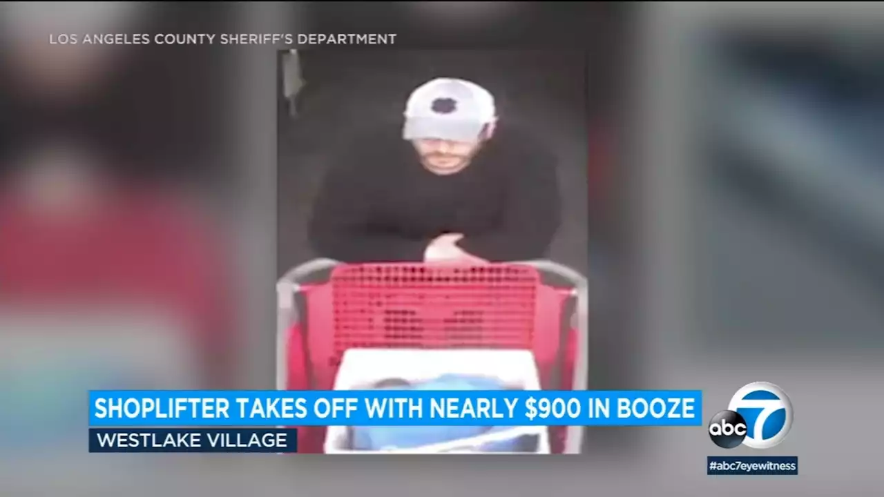 Authorities seek man suspected of shoplifting nearly $900 in booze from SoCal Target store