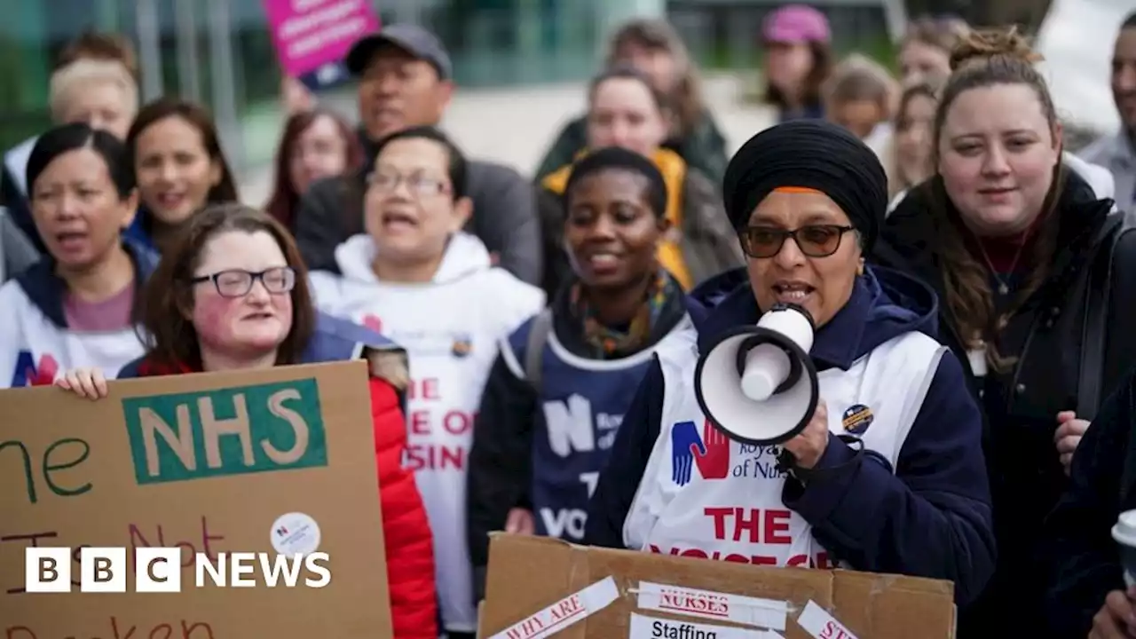 Nurses out on strike in half of England’s NHS