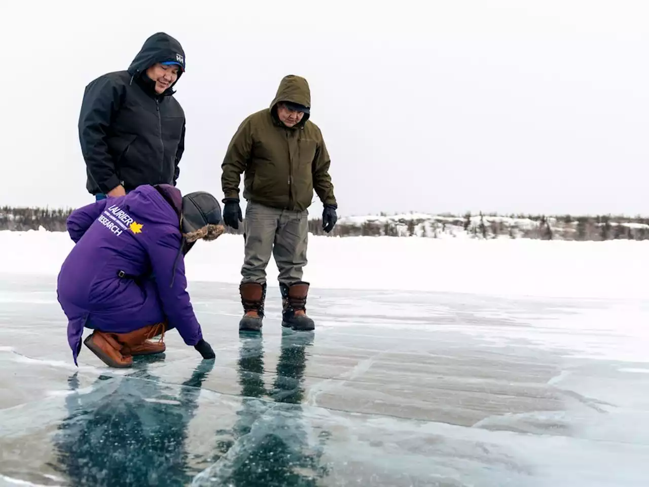 'It's our highway:' Researchers, Indigenous guardians monitor lake ice in N.W.T.