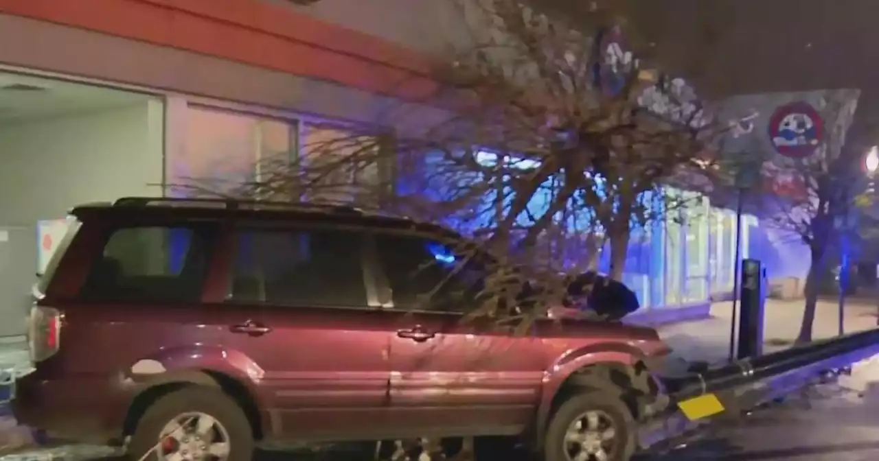 SUV crashes into business in Belmont Cragin