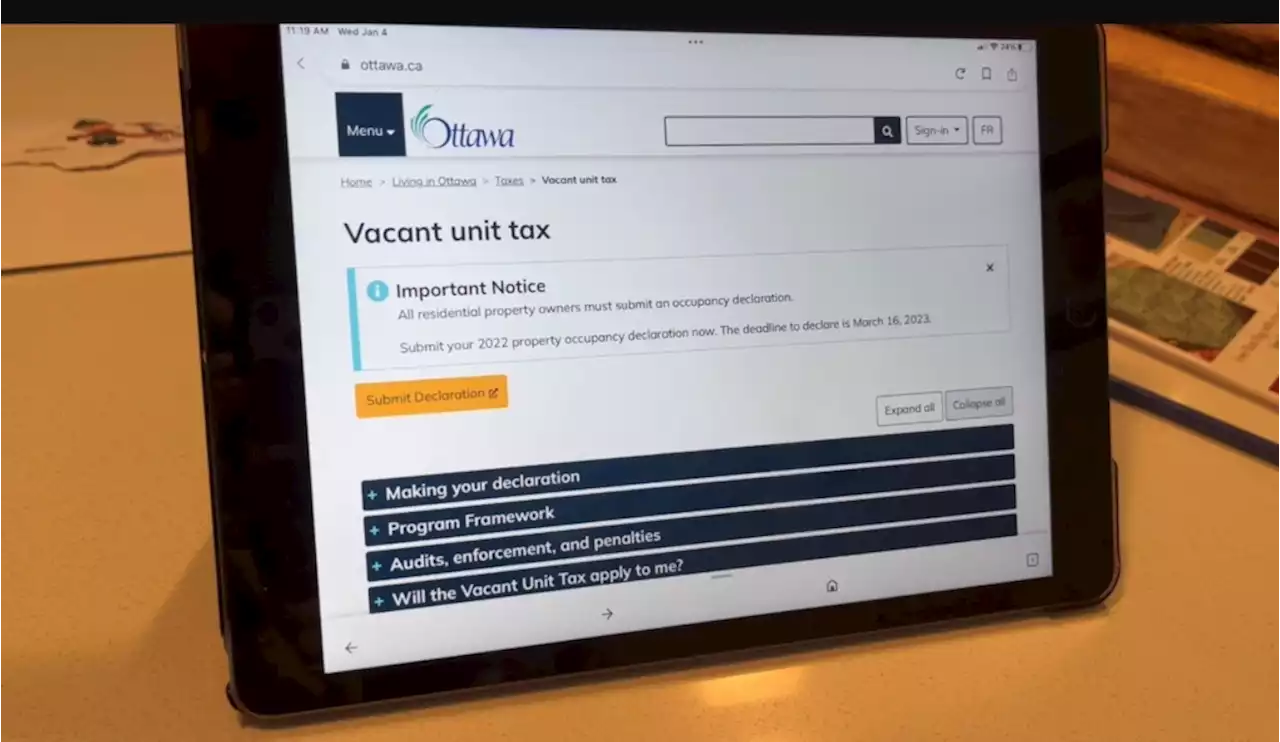 City of Ottawa sees 99 per cent compliance in vacant unit tax declarations